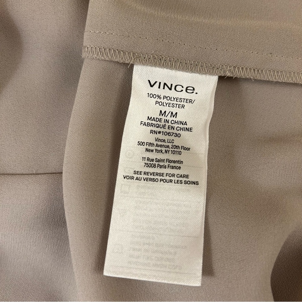 Vince Cream Short-Sleeve Button Front Blouse - Picture 7 of 7